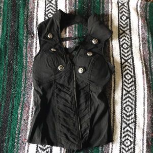 Lydia black vest size small